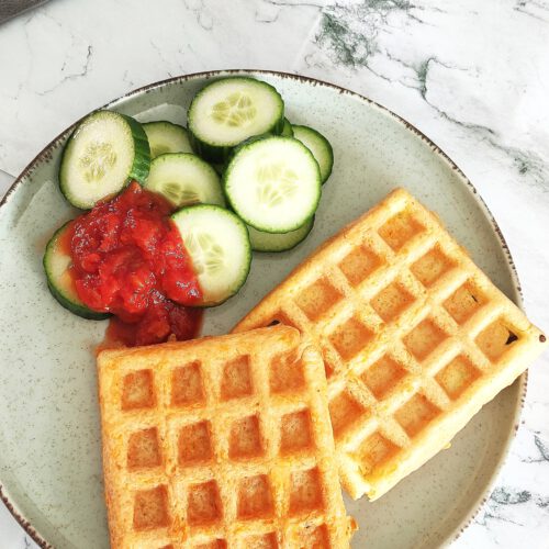 Koolhydraatarme Wafels met Kaas