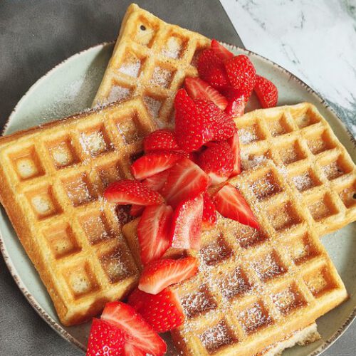 Zachte Karnemelk Wafels met Havermeel