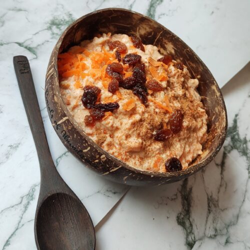 Carrot cake oatmeal