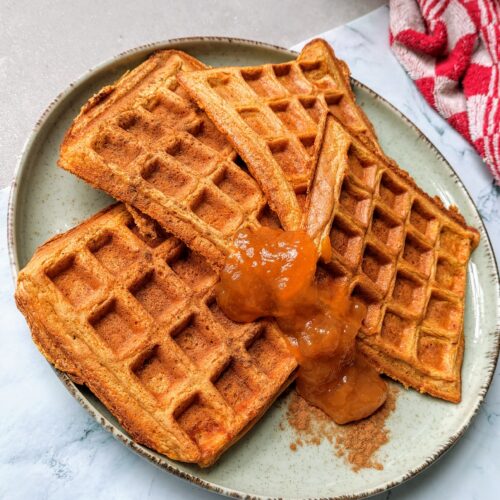 Eiwitrijke Carrot cake wafels