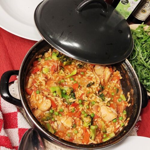 Eenpansgerecht! Risotto met Kip en Chorizo