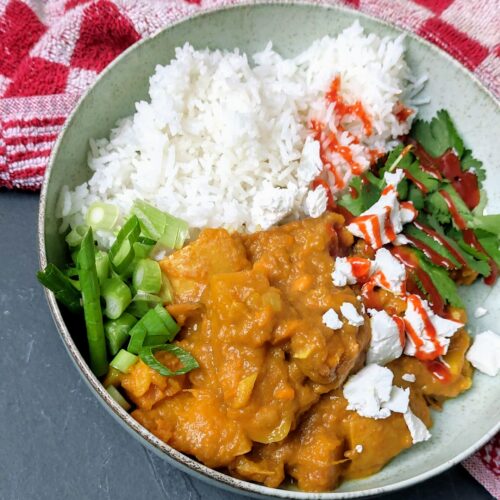 Pompoencurry met zoete aardappel