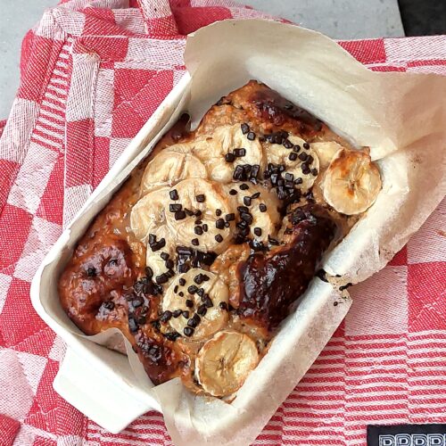 banana bread baked oats