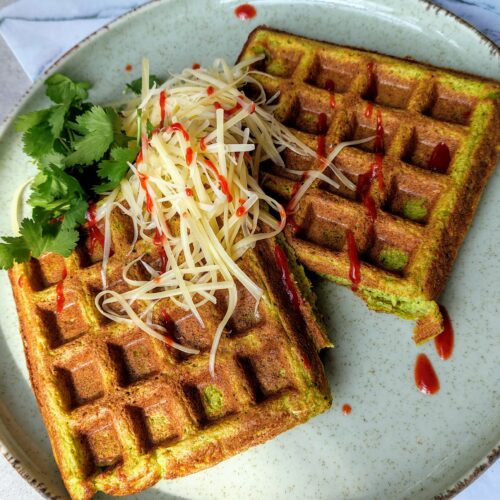 Wafels met courgette