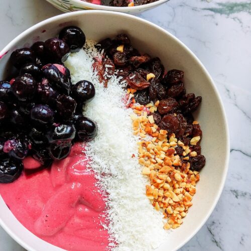 Pink power bowl