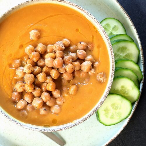 Aziatische zoete aardappelsoep